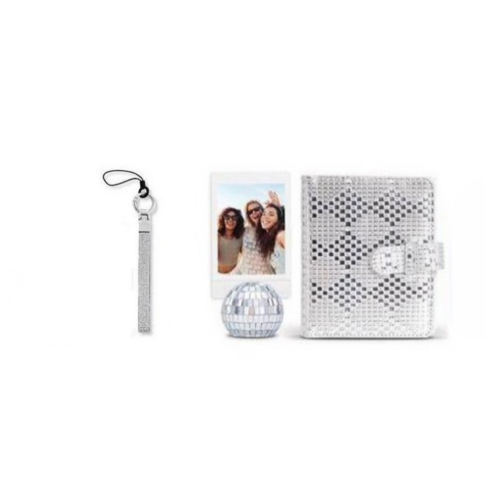 Instax Disco Ball Mirror Mini Photo Stand Photo Album Hand Strap Clear Shoulder